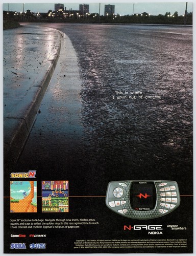 Nokia gage console sonic - -, n